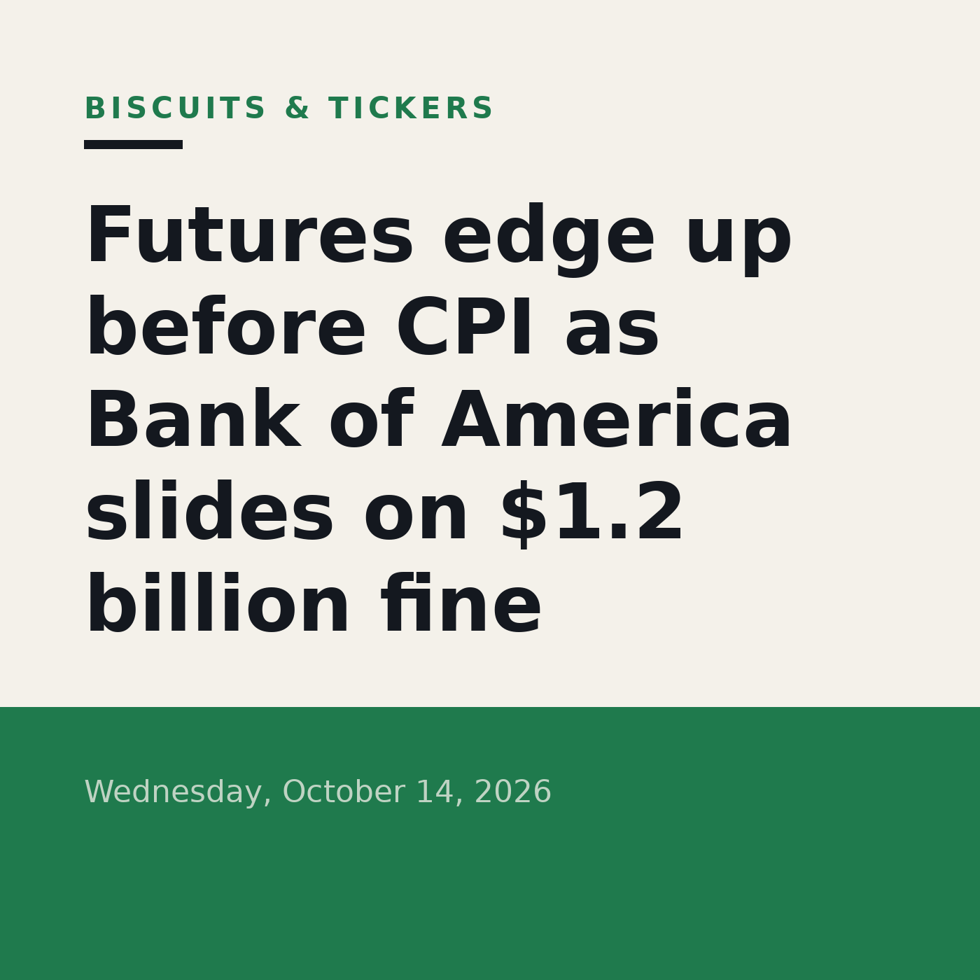 Biscuits & Tickers