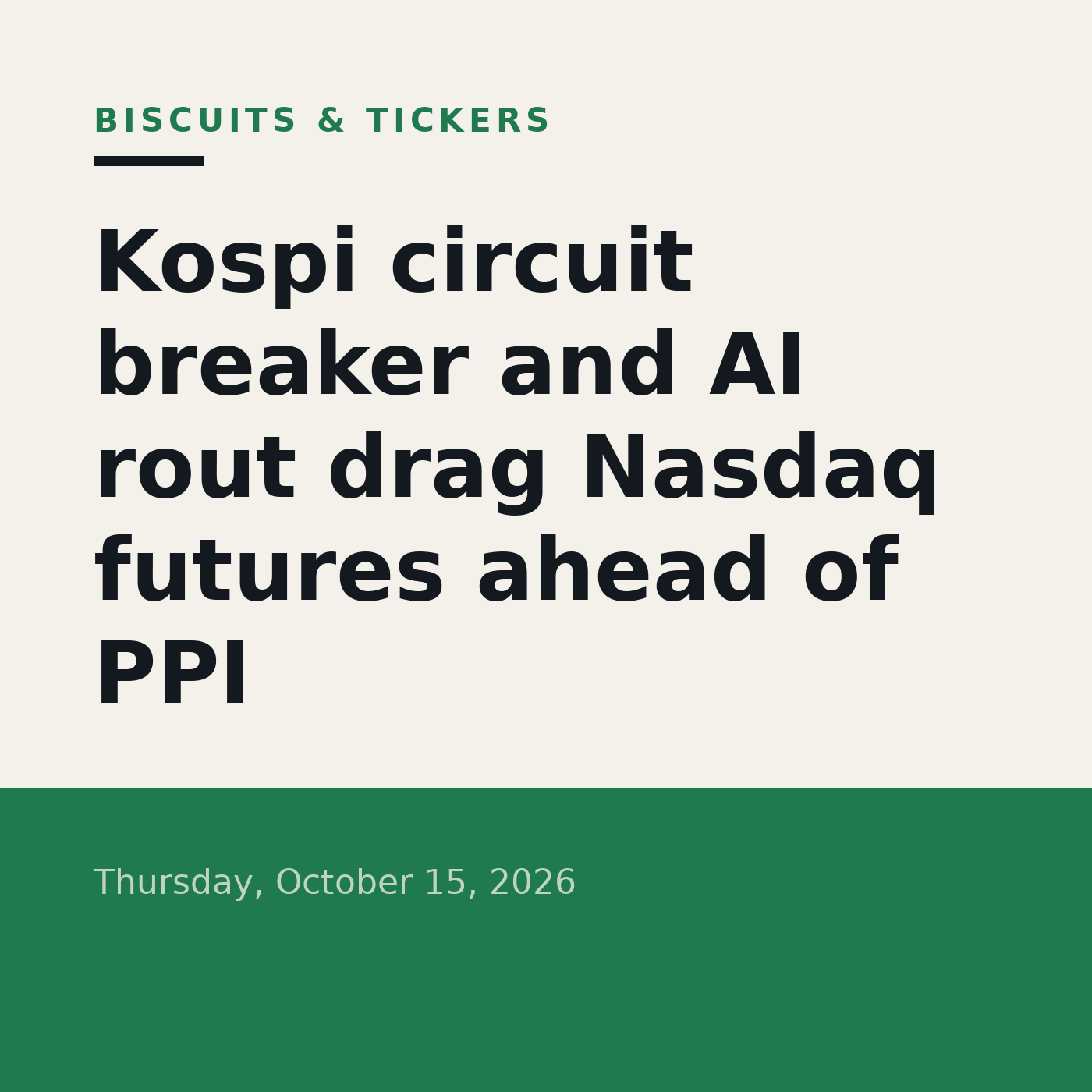 Biscuits & Tickers