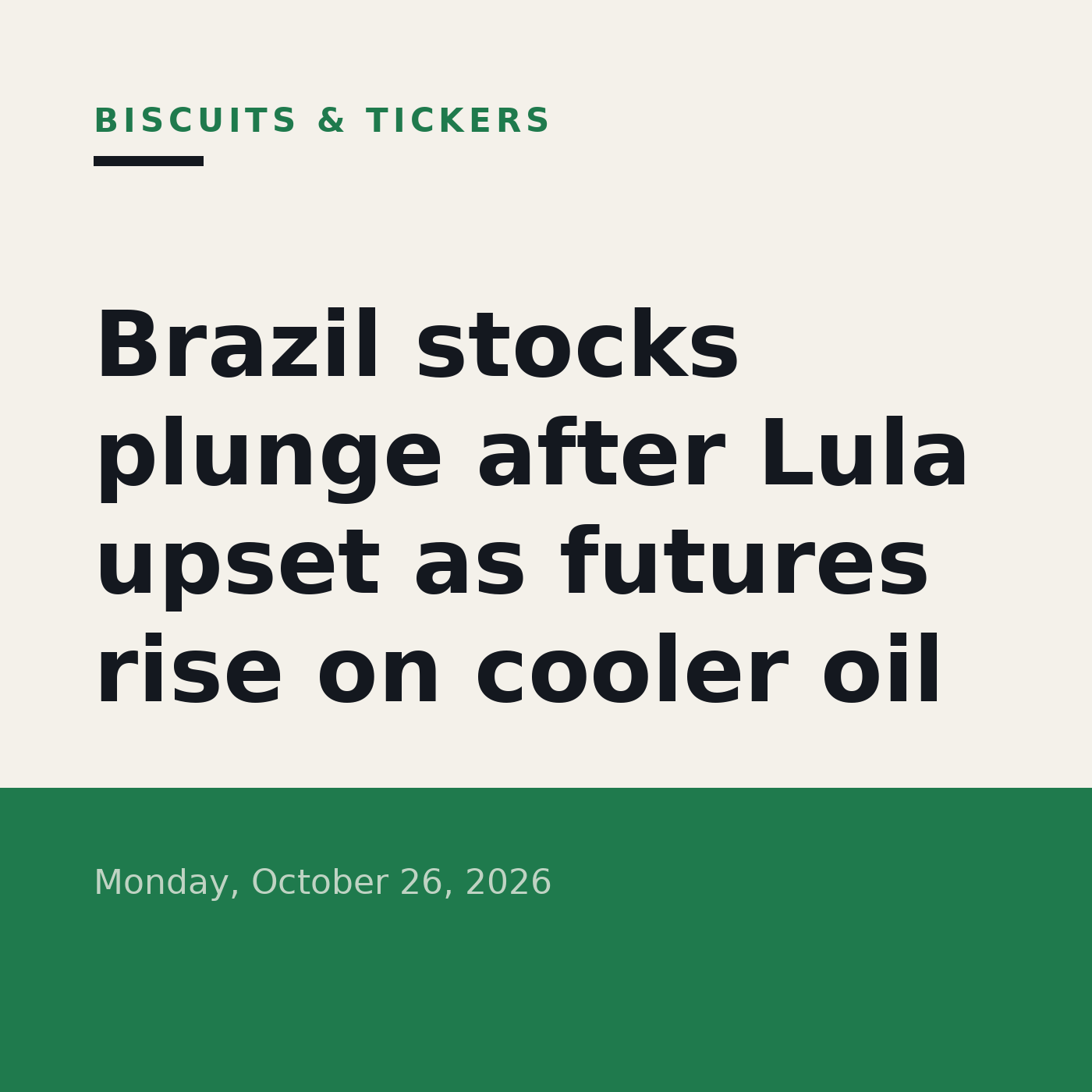 Biscuits & Tickers