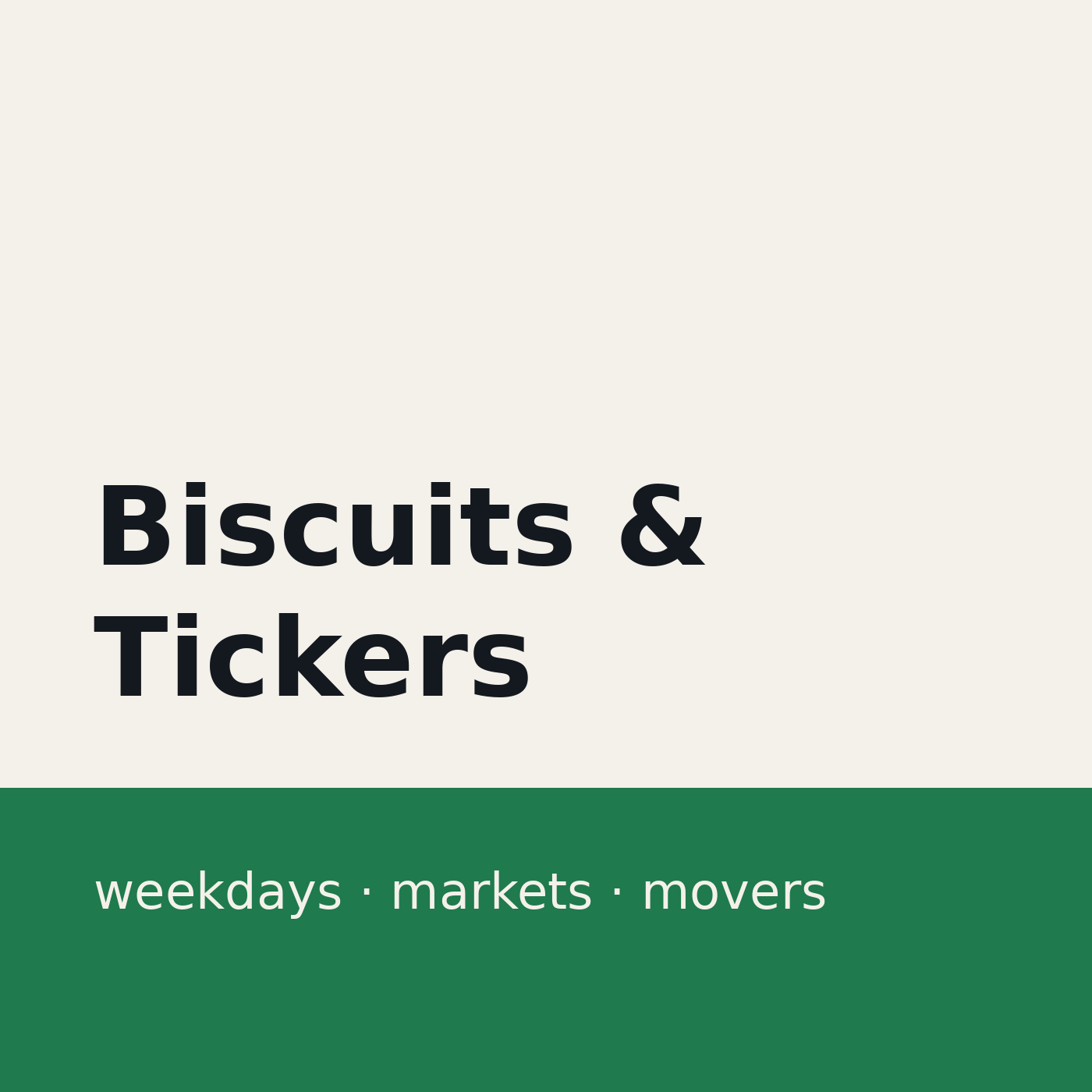Biscuits & Tickers podcast artwork